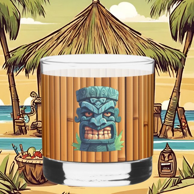 Verre À Whisky Cool Tiki à la tête du Whiskey Glass (Créateur téléchargé)