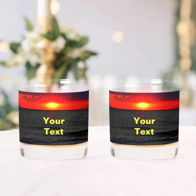 Verre À Whisky Couché de soleil de Floride (Insitu (Mariage))