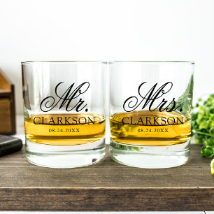 Verre À Whisky Couple de mariage personnalisé