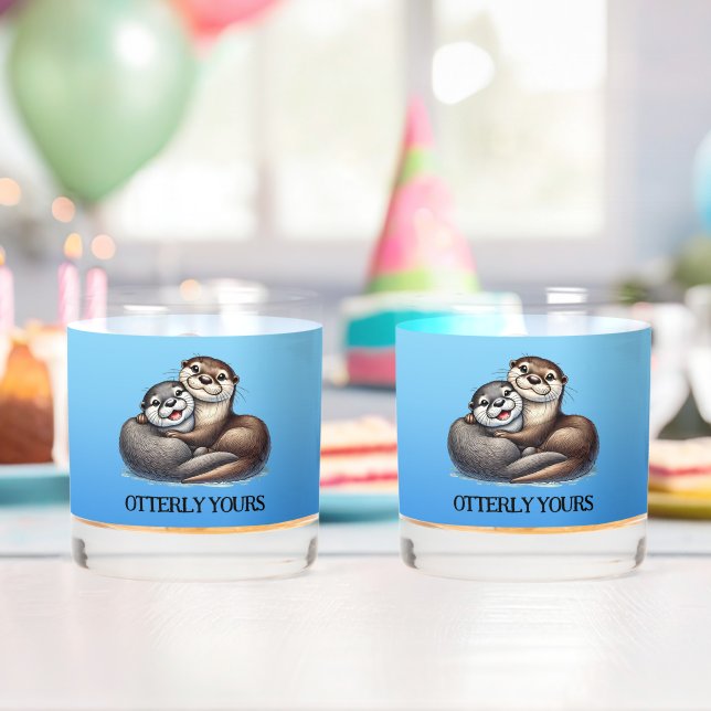 Verre À Whisky Cute Otterly VOS Toujours et Furever (Insitu (Anniversaire))