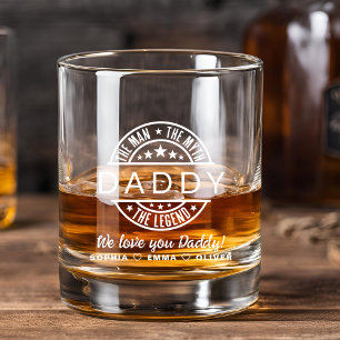 Verre À Whisky Daddy Man Myth Légende Fête des pères