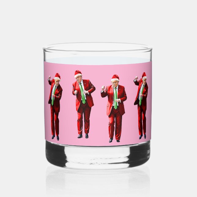 Verre À Whisky Danser Donald Trump Noël MAGA (Verso)