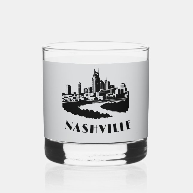 Verre à whisky de fête Bourbon Liquor de Nashville (Recto)