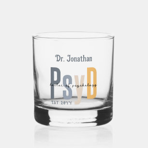 Verre À Whisky Docteur en psychologie PsyD personnalisé