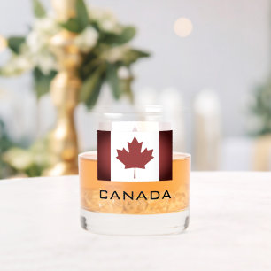 Verre À Whisky Drapeau canadien patriotique verre de whisky perso