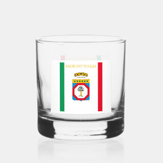 Verre À Whisky Drapeau de la Pouille (région italienne)
