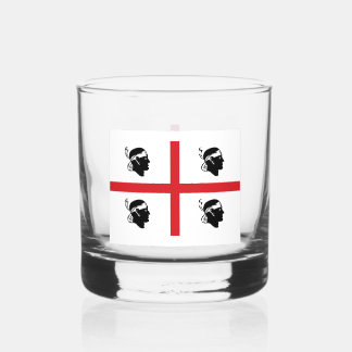 Verre À Whisky Drapeau de la Sardaigne (région italienne)