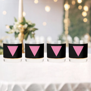 Verre À Whisky Drapeau triangle rose de SlipperyJoe drapeau rose 