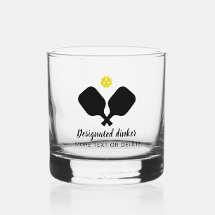 Verre À Whisky Drôle Drôle Désigné Dinker Personnalisé Pickleball