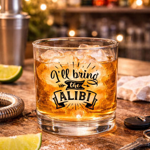 Verre À Whisky Drôle, je vais apporter l'Alibi