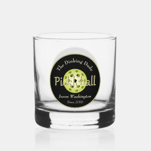 Verre À Whisky Duo Dinking ou Dude Pickleball Ball Rocks