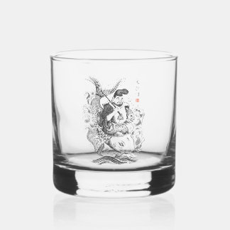 Verre À Whisky Ebisu - Dieu de la pêche et du commerce (peinture