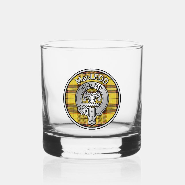 Verre À Whisky [EDIT] Clan MacLeod Crest & Tartan (Recto)