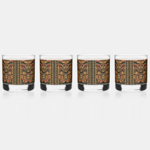 Verre À Whisky Elégant Cobalt "Aztec Dream" 354ml Coffres à boire