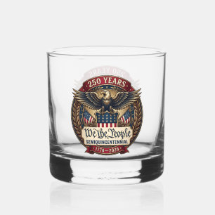 Verre À Whisky Emblème de l'aigle du semi-quinquennal America 250