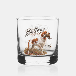 Verre À Whisky Épagneul breton et bécasse