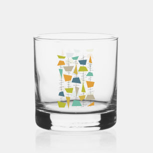 Verre À Whisky Fâcheux Chimes Colorés À La Chaîne Au Milieu Du Si