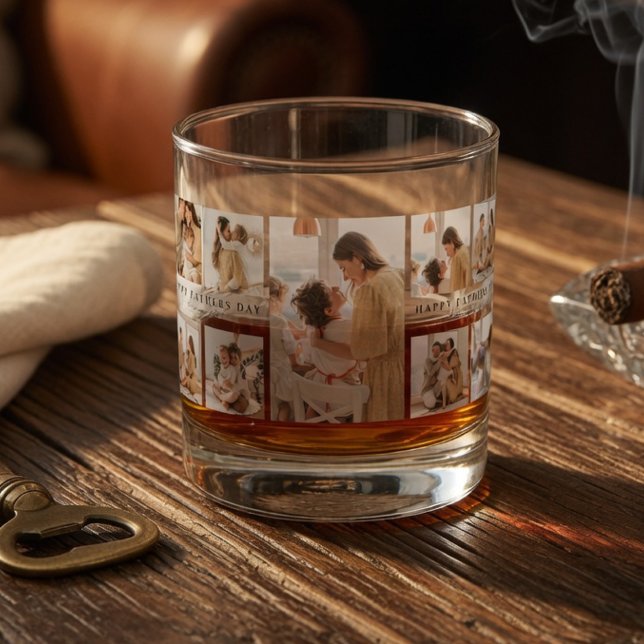 Verre À Whisky Fête des Pères personnalisée | Cadeau personnalisé (Créateur téléchargé)