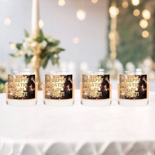 Verre À Whisky Feu d'artifice 15 4 juillet lunettes de roche ense