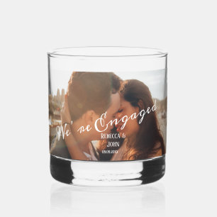 Verre À Whisky Fiançailles de photographie moderne Mariage