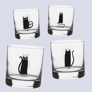 Verre À Whisky Fun Chat Personnalisé Unique