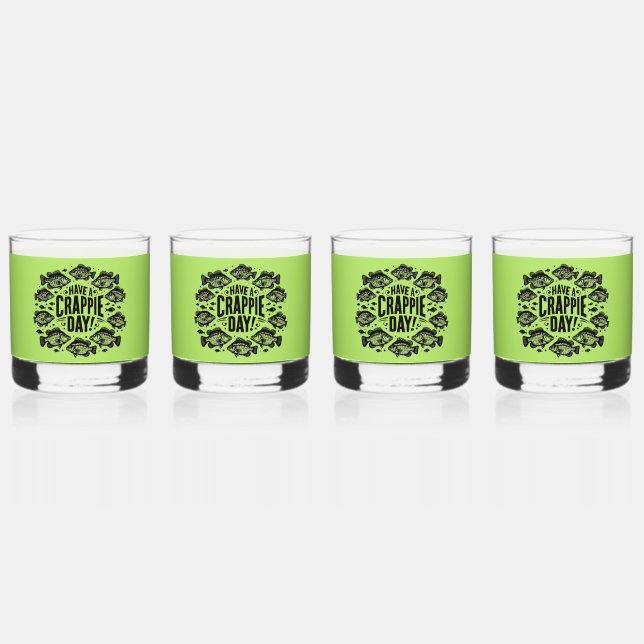 Verre À Whisky Funny Have a Crappie Day Fishing (Recto)