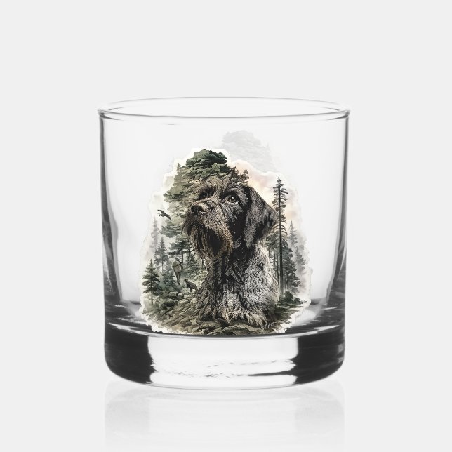 Verre À Whisky German Wirehaired Pointer (Recto)