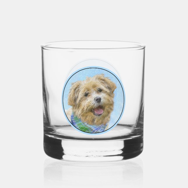 Verre À Whisky Glen of Imaal Terrier Peinture - Art original Chie (Recto)