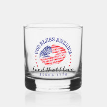 Verre à Whisky 'God Bless America'