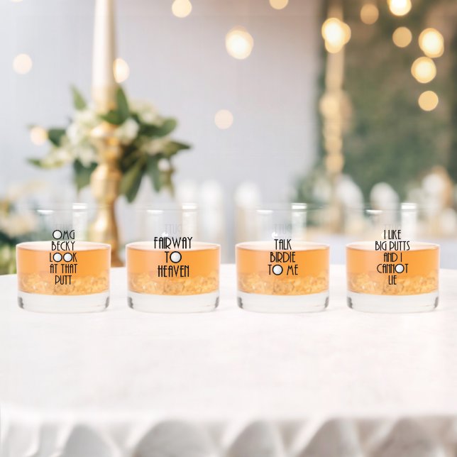Verre À Whisky Golf Pun Rocks Glass Set (Insitu (Mariage))
