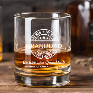 Verre À Whisky Grand-père Homme Mythe Légende Fête des pères