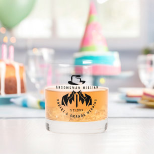 Verre À Whisky Groomsman Elegant Tuxedo Mariage