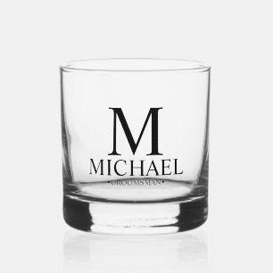 Verre À Whisky Groomsman personnalisé moderne