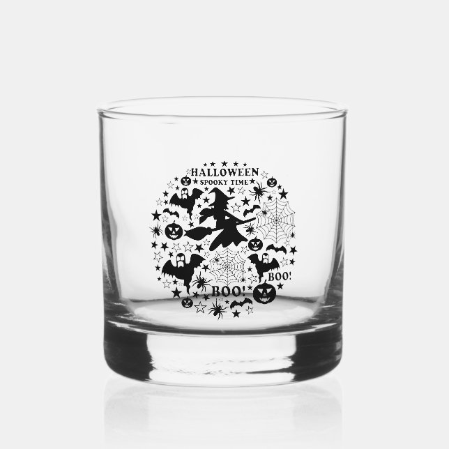 Verre À Whisky Heure Éffrayante Halloween (Recto)