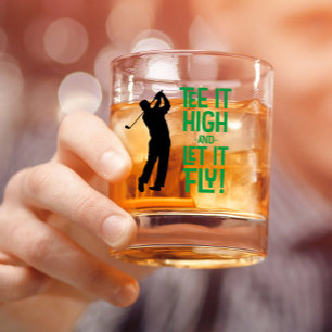 Verre À Whisky Homme Golf Funny Tee Sports Citation jolie Black G