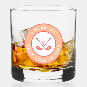 Verre À Whisky Humour de golfeur mignon Golf drôle Fer Sports Pro