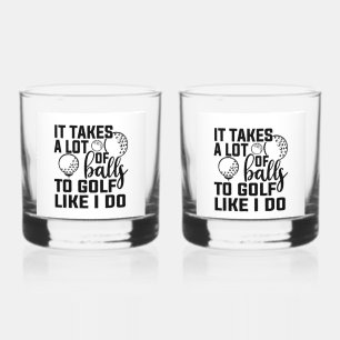Verre À Whisky Il Faut Beaucoup De Ballons Au Golf Comme Moi