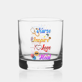 Verre À Whisky Infirmière Barware Inspirer Amour Guérir Méd Théra