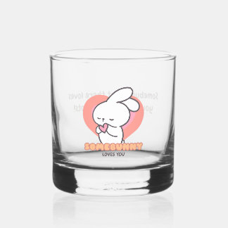 Verre À Whisky Joli Lapin : Un Petit Lapin Vous Aime