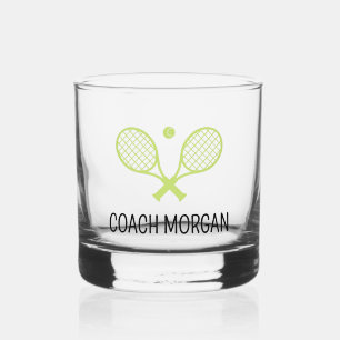 Verre À Whisky Joueur de tennis personnalisé Tennis Capitaine ent