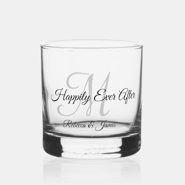 Verre À Whisky La Calligraphie Du Parti Monographiée Heureusement (Recto)