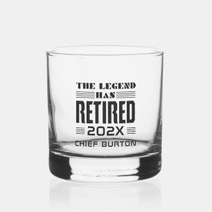 Verre À Whisky La légende a pris sa retraite Retraite du chef de