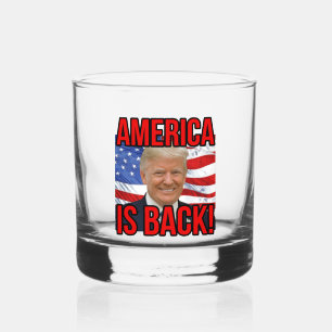 Verre À Whisky L'Amérique est de retour Donald Trump Drapeau amér