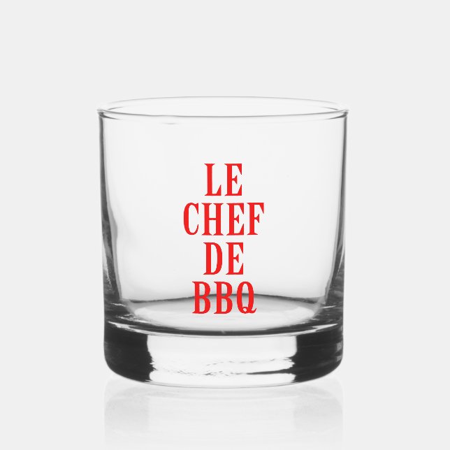 Verre À Whisky Le Chef De BBQ (Recto)
