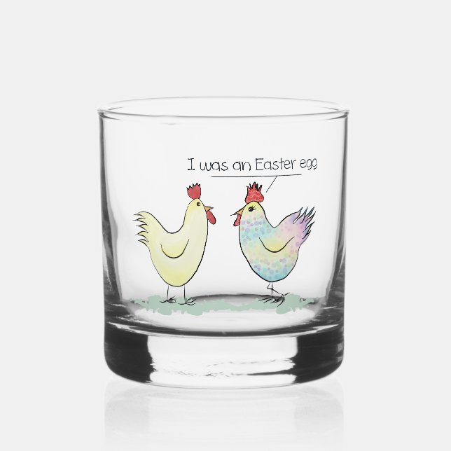 Verre À Whisky Le poulet drôle était un oeuf de Pâques (Recto)