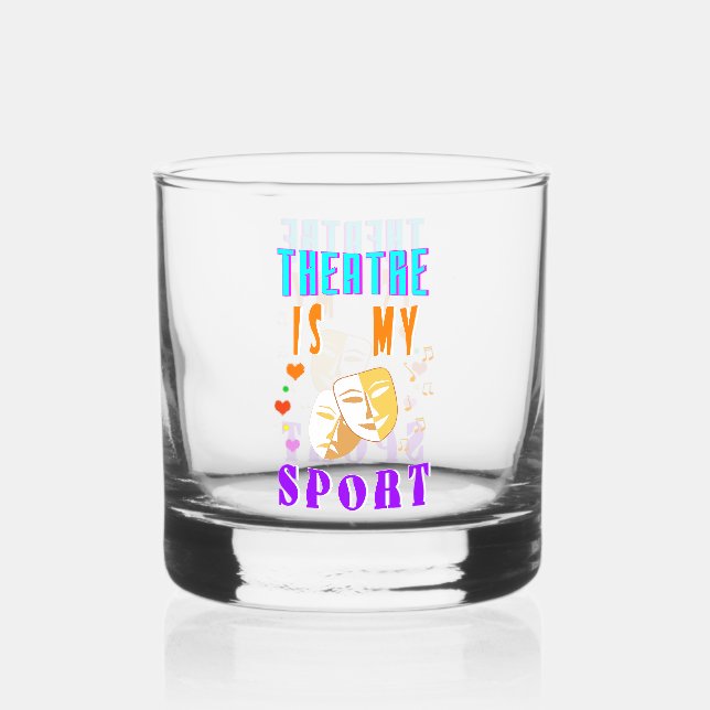Verre À Whisky Le Théâtre Est Mon Acteur Sport Drame (Recto)
