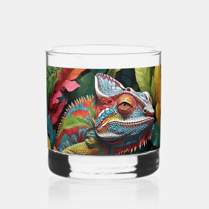 Verre À Whisky Lizard Feuilles et couleur Whiskey Glass