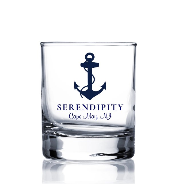 Verre À Whisky Logo classique d'Ancre de bateau (Créateur téléchargé)