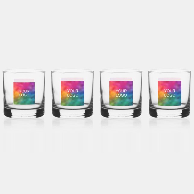 Verre À Whisky Logo d'entreprise Modèle minimum personnalisé séri (Recto)