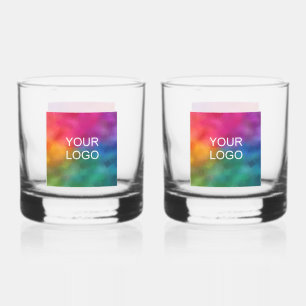 Verre À Whisky Logo d'entreprise moderne Modèle personnalisé Ense